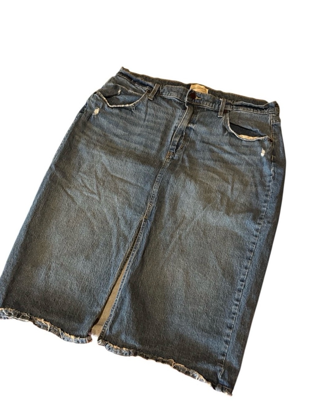 Universal Thread Light Blue Denim Skirt with Front Slit size 16 - Picture 2 of 4